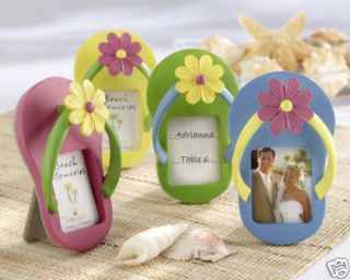 Flip Flop Photo Frame with Flower Accent Set of Four