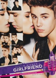 Justin Bieber Advertisement for Girlfriend Perfume Clipping