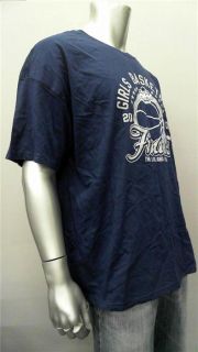 Hanes Girls Basketball Mens 3XL Navy Graphic T Shirt Tee Short Sleeve