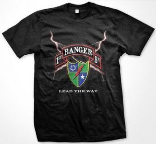 ARMY 1st Ranger Battalion Mens T shirt  Lead The Way Tees