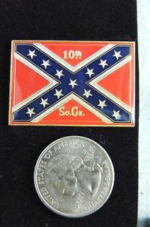 WILLABEE & WARD PIN 10TH SOUTH CAROLINA INFANTRY WITH REGIMENTAL