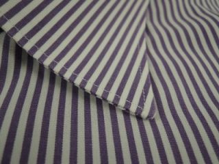 Gitman Bros Purple Stripe Dress Shirt 16 5 in 42 cm Full Cut