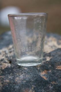 Glasco Medicine Dose Glass Cup 1 oz Vintage