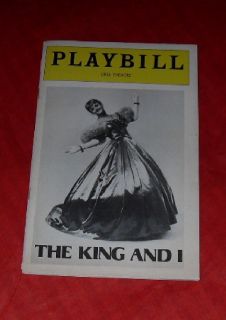 The King and I Playbill NY April 1978 Angela Lansbury