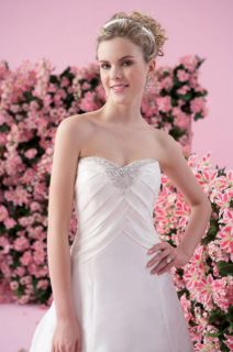  Jasmine Wedding Dresses Bridal Gowns sz 14, #1001 Ivory Taffeta Dress