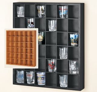  Glass Organizer Display Case Wall Hanging Curio Cabinet Shelf