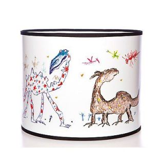 Frabjous Beasts Large Drum Ceiling Shade Kids Pendant by Quentin Blake