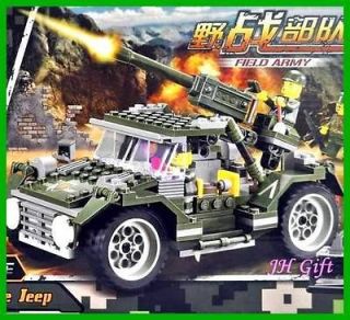 Army Combat Cannon Jeep Minifigures Land Force Building Blocks Bricks