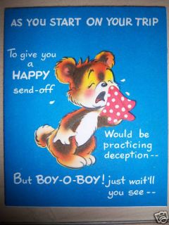  "Happy Send Off" Greeting Card