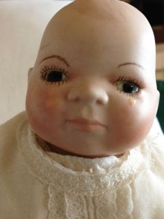 Ultra RARE Grace s Putnam Germany Bye Lo Bisque Cloth Doll Crying
