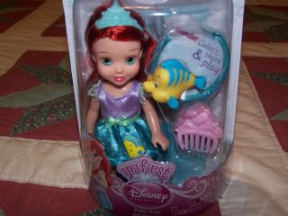 2012 My First Disney Princess Petite Ariel and Flounder Just Out