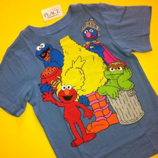 NEW Sesame Street Big Bird Elmo Baby Boys Girls Shirt 9 12 Months 4T