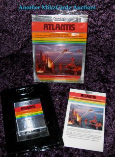 ATLANTIS Vintage 1982 ATARI Game Cartridge Original Box Manual Imagic