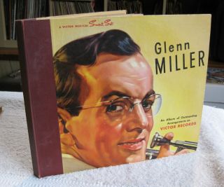 Glenn Miller Victor 4 Page 10 78rpm Record Album Storage Book Binder P