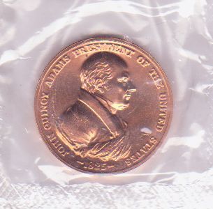 1825 JOHN QUINCY ADAMS Presidential Inauguration Commemorative Medal