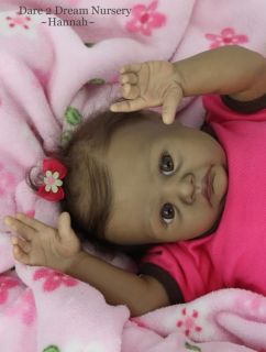  Biracial Baby Girl Lifelike Realistic Doll Hannah Schenk D2DN