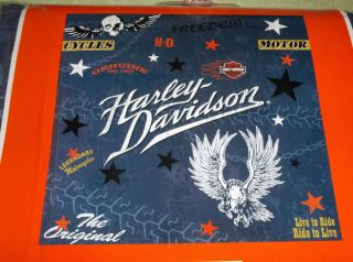 Harley Davidson Bathroom Shower Curtain Skulls Motocycles Eagle Heavy