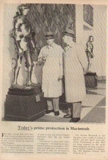 1955 Metropolitan Museum of Art Mackintosh Raincoat Coat 50s Mens