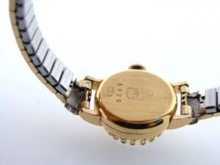  18K Yellow Gold Grandy Swiss Ladies Vintage Watch 17 Jewels