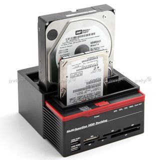 Triple HDD 2 5 3 5 Hard Drive Dock Station USB SATA IDE Hub Card