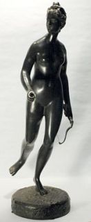Jean Antoine Houdon Bronze Sculpture Diana Hunt Goddess Louvre Paris