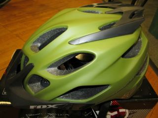 New Fox Racing Flux Helmet s M Army Green Road Mountain Bike