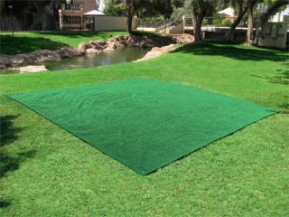 Outdoor Turf Rug 12x12 Green Deck Patio Carpet Mat