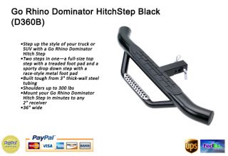 Go Rhino Dominator Trailer Rear Hitch Step Bumper