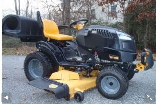  PGT 9000 Lawn Garden Tractor Snow Plow and Grass Baggers