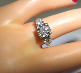 Unique Spectacular Antique 1 75ct Large Diamond Engagement Ring