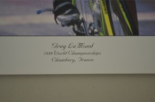 Greg Lemond 1989 World Championships France Poster