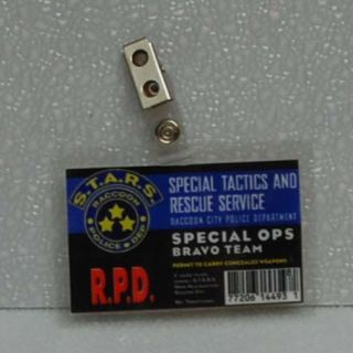 Resident Evil ID Badge Stars Special Ops Bravo Team