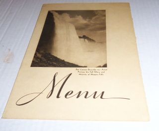 New York Central Railroad 1940s Dinner Folder Menu