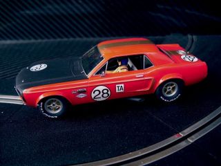  UNBOXED NOTCHBACK MUSTANG 1968 TRANS AM 28 DEAN GREGSON SCALEXTRIC DPR