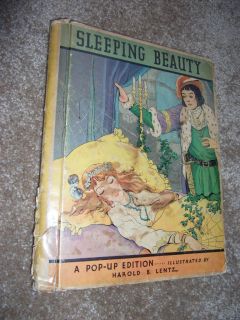 RARE 1st 1933 Pop Up Castle Sleeping Beauty Harold B Lentz