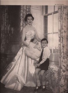 Mrs John Wyndham in Norman Hartnell 1954