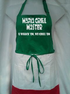 Mafia Grill Master Tri Grande Italian Apron 100 Cotton