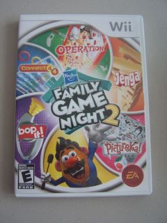 Hasbro Family Game Night 2 Game Complete Nintendo Wii