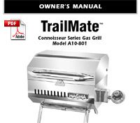  Trailmate Propane Barbeque Gas Grill for Boat RV A10 801 New