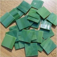 This offer is for 25 Forest Green Opal 1 Square Glass Mosaic Tile.