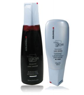Goldwell Color Glow Love Brown Shampoo and Treatment Combo 8 4oz 5oz