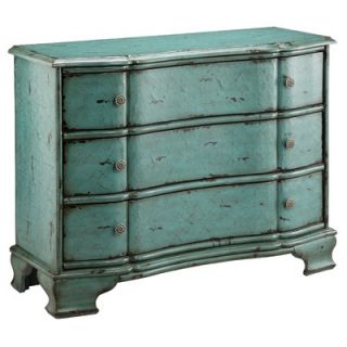 Stein World Painted Treasures 3 Drawer Crackle Accent