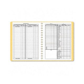 Bookkeeping Record, Tan Vinyl Cover, 128 Pages, 8 1/2 x 11 Pages, 2012