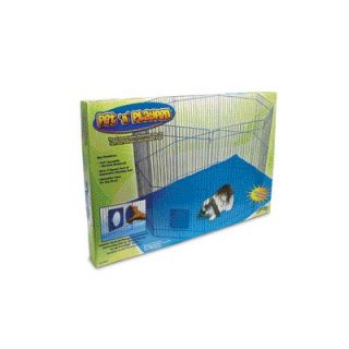 Precision Pet Soft Sided Exercise Pen in Navy / Tan   3551 35512