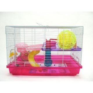 YML Clear Plastic Hamster/Mice Cage   H1812PK H1812BL