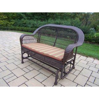  Coventry Wicker Glider with Stripe Cushion   2009 25 CF / 2009 25 NT