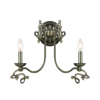 Crystorama Charleston 2 Light Steel Wall Sconce  