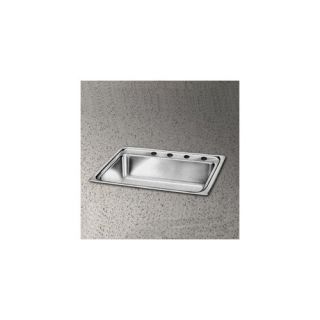 Elkay Lustertone 13 x 13 Undermount Stainless Steel Corner Sink Set
