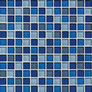 Daltile Glass Reflections 12 x 12 Glossy Mosaic Tile Blend in