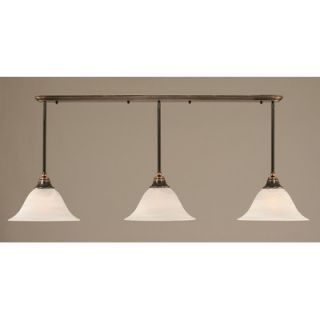Toltec Lighting Any Pendant with 14 Alabaster Glass Shade